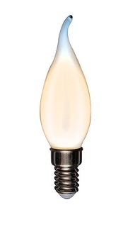 Лампа Rexant 604-113 филаментная свеча на ветру CN37 9.5 Вт 915 Лм 2700K E14 матовая колба