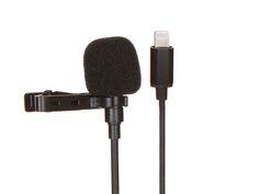 Микрофон mObility MMI-2 УТ000027565 петличный, Lightning, черный