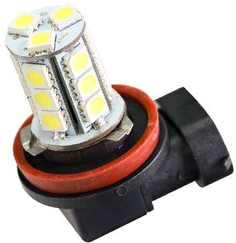 Лампа Sho-me H11-18SMD автомобильная, светодиодная, 12В, 240lm, 2шт