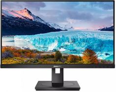Монитор 23.8 Philips 243S1 (00/01) 1920x1080 75Гц 16:9 4ms HDMI DP USB-C 4*USB3.2 RJ45 50M:1 1000:1 178/178 250cd HAS Pivot Tilt Swivel Speakers Bla