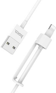 Кабель интерфейсный Hoco X31 УТ000023678 USB/Lightning, с подставкой, белый