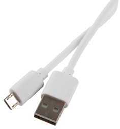Кабель интерфейсный mObility УТ000021319 USB/micro USB, 1м, белый, скручивание на магнитах