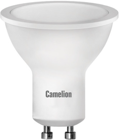 Лампа светодиодная Camelion LED10-GU10/845/GU10 Camelion 13683 10Вт/85Вт, GU10, 170-265В, 4500К, 800лм, рефлектор (13683)