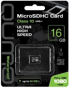 Карта памяти MicroSDHC 16GB Qumo QM16GMICSDHC10U1NA Class 10 UHS-I