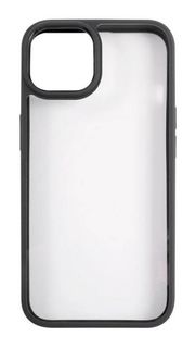 Чехол Usams US-BH769 УТ000028116 пластиковый, прозрачный для iPhone 13, с цветным силиконовым краем, черный (IP13PJX01)