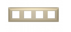 Рамка DKC 4426908 Золотистый жемчуг, 4 поста (8 мод.), "Avanti"