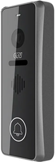 Вызывная панель CTV CTV-D4001FHD (графит) для видеодомофона, корпус из алюминиевого сплава, передняя панель из стекла, сенсорное управление