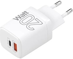 Зарядное устройство сетевое Lyambda LS-D20 20Вт c 2-мя выходами (PD+QC3.0)