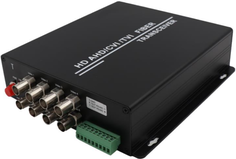 Приемник OSNOVO RA-H82-15F 8 каналов HDCVI/HDTVI/AHD/CVBS и 1 двунаправленного канала управления (RS485/полудуплекс) по одномодовому оптоволокну до 20
