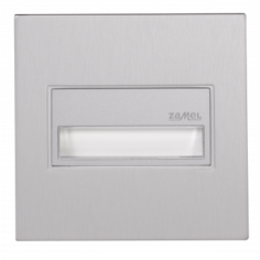 Светильник Zamel 14-211-16 SONA Алюминий/RGB в монт.коробку, с квадратной рамкой 14V DC с RGB диодами