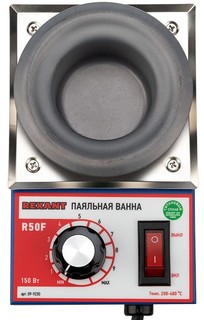 Паяльная ванна Rexant 09-9230 модель R50F, 150 Вт, ø 50 мм, 200-480 °C, бессвинцовая