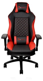 Кресло Thermaltake Tt eSPORTS GT Comfort GTC 500 GC-GTC-BRLFDL-01 игровое, до 150кг, кожзаменитель, black/red
