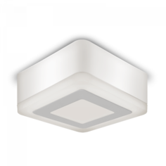Светильник Gauss BL221 Backlight накладной BL221 Квадрат. Акрил, 3+3W, LED 4000K, 105*105,