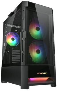 Корпус eATX Cougar Duoface RGB черный, без БП, боковая панель из закаленного стекла, 2*USB 3.0, USB 2.0, audio