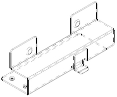 Заглушка Chenbro 84H210710-103 для установки блоков питания (PSU Bracket), AcBel серии R2i, для корпусов SR107