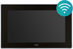 Видеодомофон CTV CTV-M5701 (черный) поддержка форматов AHD, TVI, CVI и CVBS с разрешением 1080p/720p/960H, встроенный модуль Wi-Fi