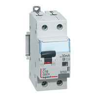 Автоматический выключатель дифф. тока (АВДТ) дифференциальный Legrand 411003 DX³ 6000 - 10 кА - тип характеристики С, 1П+Н, 230 В~, 20 А, тип AС, 30 м