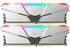 Модуль памяти DDR4 16GB (2*8GB) Netac NTSRD4P36DP-16S Shadow RGB PC4-28800 3600MHz CL16 1.35V silver with radiator