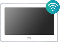 Видеодомофон CTV CTV-M5702 (белый) поддержка форматов AHD, TVI, CVI и CVBS с разрешением 1080p/720p/960H, встроенный модуль Wi-Fi
