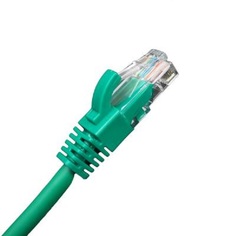 Кабель патч-корд U/UTP 5e кат. 3м BNH B500-UTP-5E-3.0-LSZH-GN неэкр., RJ45/RJ45, d 0,2 3м, LSZH, AWG24 зелёный