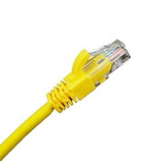 Кабель патч-корд U/UTP 5e кат. 3м BNH B500-UTP-5E-3.0-LSZH-YL неэкр., RJ45/RJ45, d 0,2 3м, LSZH, AWG24 жёлтый