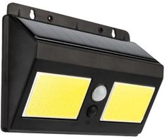 Светильник Lamper 602-234 прожектор на солнечной батарее, датчик движения плюс датчик освещенности, кнопка вкл/выкл герметичная фасадная, LED COB монт