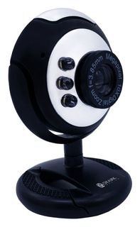 Веб-камера Oklick OK-C8825 1455943 черная, 0.3Mpix, 640x480, USB 2.0, с микрофоном