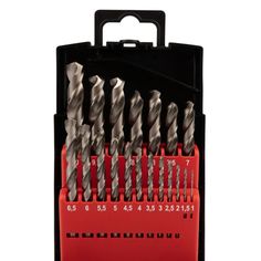 Набор Rexant 91-0635 сверл по металлу 1-10 мм (через 0,5 мм), 19 шт., Р6М5