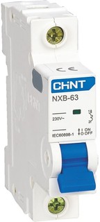 Автоматический выключатель модульный CHINT 814009 1P, тип характеристики C, 2A, 6kA, NXB-63 (R)