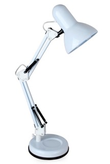 Светильник настольный Camelion KD-313 С01 под лампу накаливания, макс. мощ. 40Вт, ~230В, E27, белый, на подставке