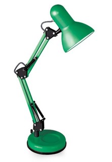 Светильник настольный Camelion KD-313 С05 под лампу накаливания, макс. мощ. 40Вт, ~230В, E27, зеленый, на подставке