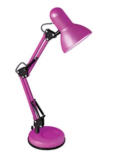 Светильник настольный Camelion KD-313 С15 под лампу накаливания, макс. мощ. 40Вт, ~230В, E27, пурпурный, на подставке
