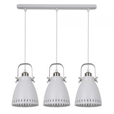 Светильник подвесной Camelion PL-428S-3 C71 макс. мощ. 60Вт, ~230В, 3хE27, интерьерный, серия "NEW YORK" белый + хром