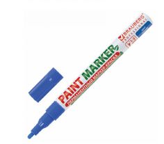 Маркер BRAUBERG Paint marker 150864 краска, лаковый 2 мм, без ксилола, без запаха, алюминий, синий