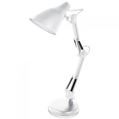 Светильник настольный Camelion KD-331 C01 под лампу накаливания, макс. мощ. 40Вт, ~230В, E27, "LOFT" белый, на подставке