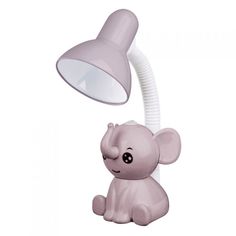 Светильник настольный Camelion KD-397 C09 под лампу накаливания, макс. мощ. 40Вт, ~230В, E27, SMART "Слоник" серый