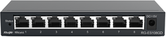 Коммутатор неуправляемый RUIJIE NETWORKS RG-ES108GD 8-Port Gigabit unmanaged Switch, 8 Gigabit RJ45 Ports, Steel Case