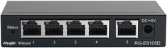 Коммутатор неуправляемый RUIJIE NETWORKS RG-ES105D 5-Port unmanaged Switch, 5 10/100base-t Ethernet RJ45 Ports, Steel Case