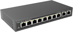 Коммутатор неуправляемый RUIJIE NETWORKS RG-ES110D-P 8-Port 100Mbps + 2 Uplink Port 1000Mbps, 8 of the ports support PoE/PoE+ power supply Max PoE pow