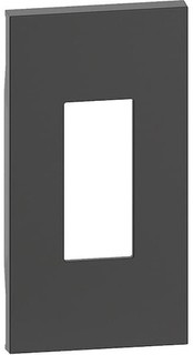 Панель лицевая BTicino KG07M2 LIVING NOW для телефонных и компьютерных розеток, 2 модуля, цвет черный
