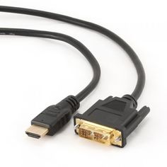 Кабель интерфейсный HDMI-DVI Filum FL-C-HM-DVIDM-1.8M 1.8 м., медь, 1920х1080, черный, разъемы: HDMI A male-DVI-D single link male, пакет