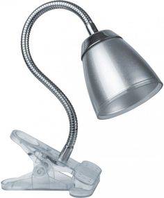 Светильник настольный Navigator NDF-C006-6W-4K-S-LED 6Вт, 100-240В, 4000К, 300лм, серебро, на прищепке, провод 1,6м (71575)