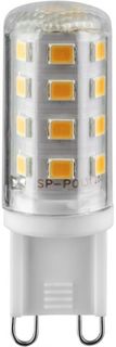 Лампа светодиодная Navigator NLL-P-G9-5-230-3K-NF керамика, поликарбонат, без пульсаций, 5Вт, 220-240В, 3000К, 400лм, G9, 16х48мм, капсульная (80251)