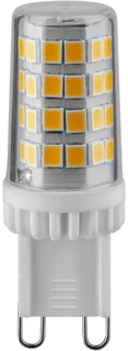 Лампа светодиодная Navigator NLL-P-G9-6-230-3K-NF керамика, поликарбонат, без пульсаций, 6Вт, 220-240В, 3000К, 480лм, G9, 17х51мм, капсульная (80254)