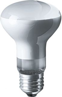 Лампа накаливания Navigator NI-R63-60-230-E27-FR (уп/100шт), 60Вт, 230В, E27, 63х105мм, рефлектор, матовая (94321)