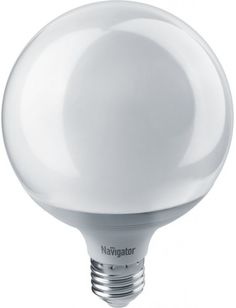 Лампа светодиодная Navigator NLL-G120-18-230-4K-E27 18Вт, 176-264В, 4000К, 1600лм, E27, 120х158мм, шар, матовая (14165)