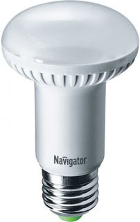 Лампа светодиодная Navigator NLL-R63-8-230-4K-E27 (уп/10шт), 8Вт, 176-264В, 4000К, 640лм, E27, 63x106мм, рефлектор, матовая (94138)