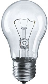 Лампа накаливания Navigator NI-A-60-230-E27-CL (уп/10шт), 60Вт, 230В, E27, 50х97мм, груша, прозрачная (94300)