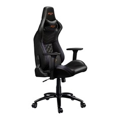 Кресло игровое Canyon Nightfall GС-7 до 150 кг, газлифт 4 класса, регулируемые подлокотники, черно-оранжевое