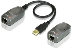 Удлинитель Aten UCE260-AT-G extender, USB 2.0, 60 метр., 1xUTP Cat5e, USB A-тип, Male/Female, без шнуров, DC 5.3V, (GCR-UEC60DC)